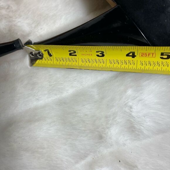 White House Black Market faux suede and patent heels open toe size 9.5 - Picture 7 of 7